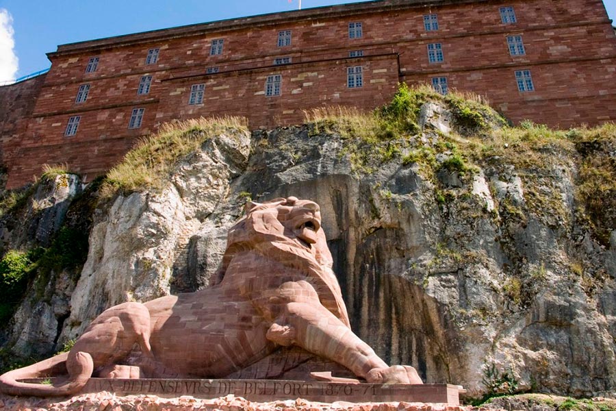 Le Chateau et le lion de Belfort