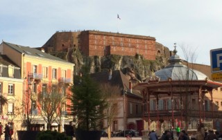 Vieille ville de Belfort vue sur la citadelle
