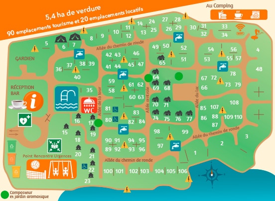 plan du camping de Belfort