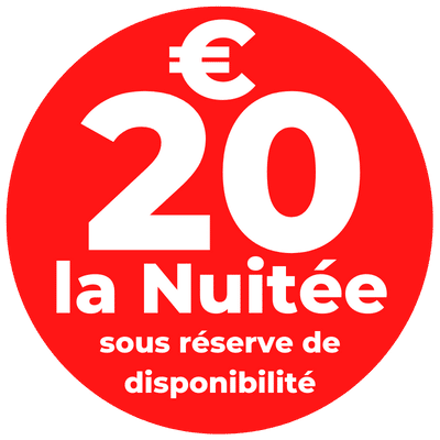 promotion 2023 tarif nuitée pour cyclotouristes, campeur à pied et motards dans tente équipée